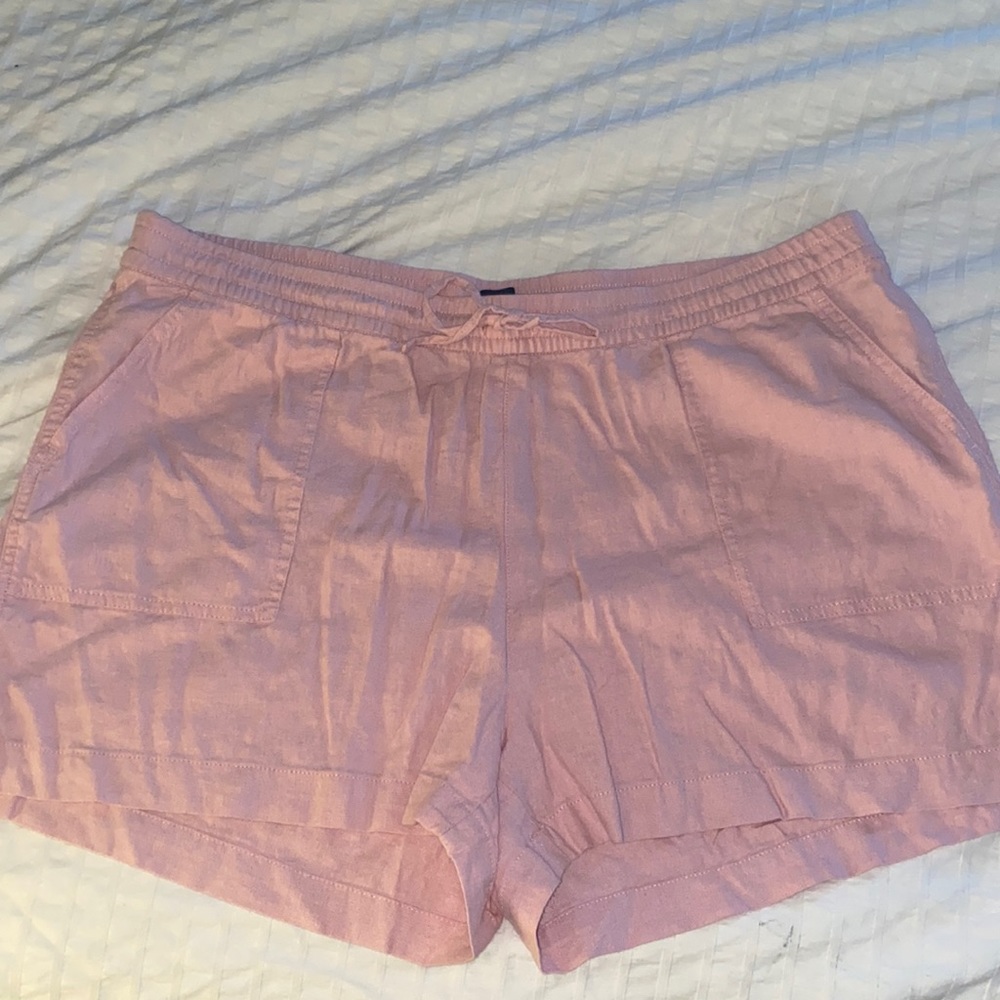 Pink J.Crew linen shorts never worn